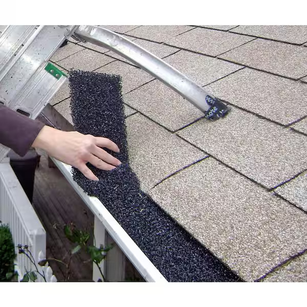 Gutter Guard Foam Filter Insert 5 Inch K Style Black 8 Pack Leaf Blocker gallery