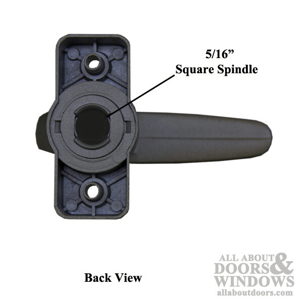 Inside Handle, 5/16 Inch Square Spindle, Interior Duo Latch Storm Door Hardware gallery