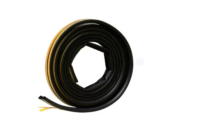5/16 In. X 1/4 In. X 17 Ft. Black EPDM Cellular Rubber Weatherstrip Tape