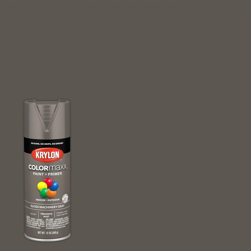 Fast-Drying Rust-Resistant Gloss Machinery Gray Spray Paint - 25 Sq Ft Coverage gallery