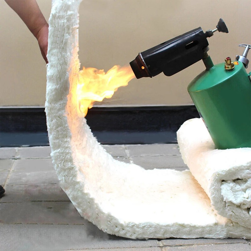 Durable Ceramic Fiber Insulation Mat apply to Wood stove baffle insulation 10mm gallery