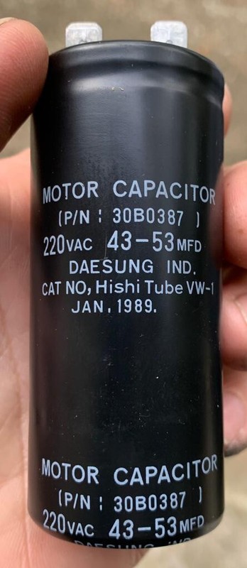 30B0387 43-53 220VAC  Liftmaster Garage Motor Starting Capacitor